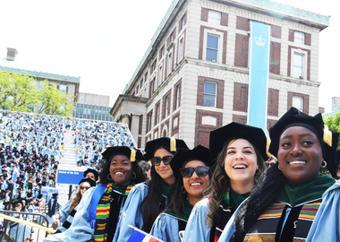 Graduating students at University Commencement at Columbia University