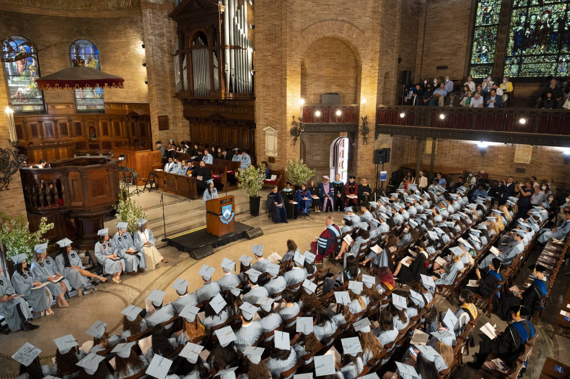 Students, Faculty, and Staff attending the Baccalaureate Service at St. Paul's Chapel