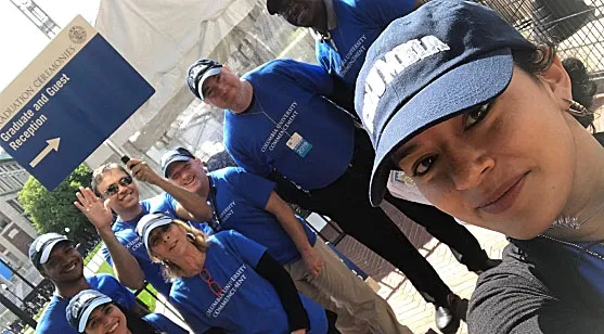 Columbia Commencement volunteers