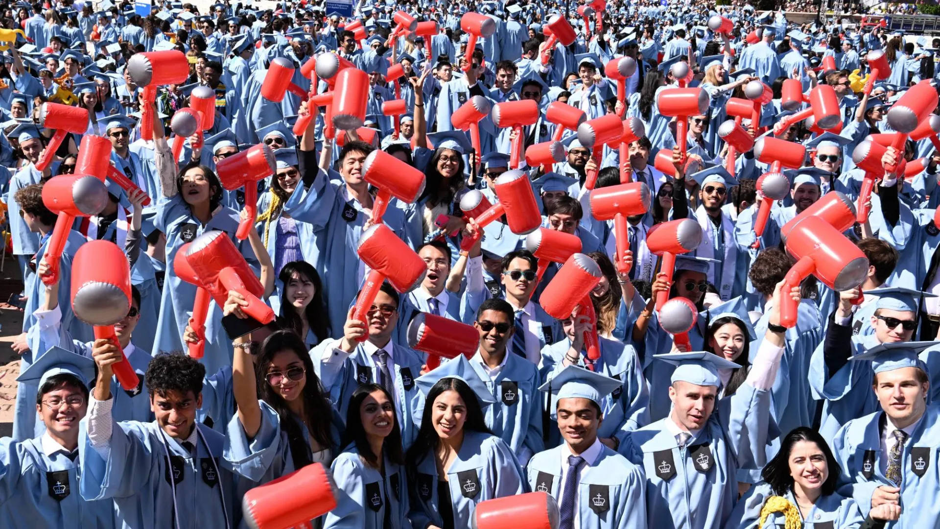 Engineering graduates at Commencement.