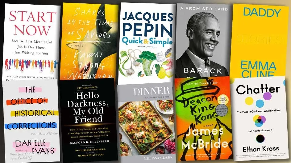 Pictures of 10 books suggested for new grads