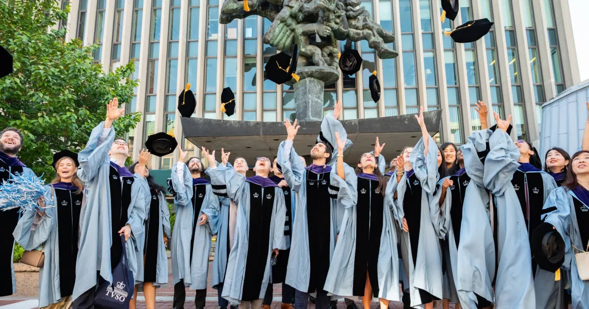 columbia graduation dress Regalia color_family:Blue