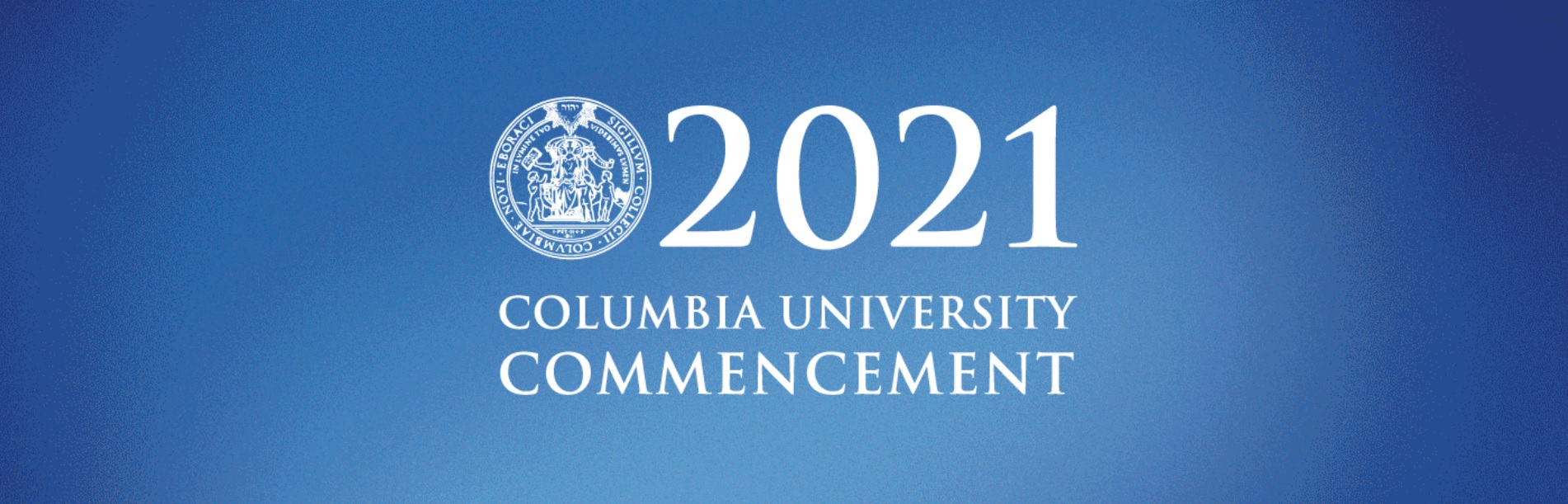 Commencement 2021 image with University seal
