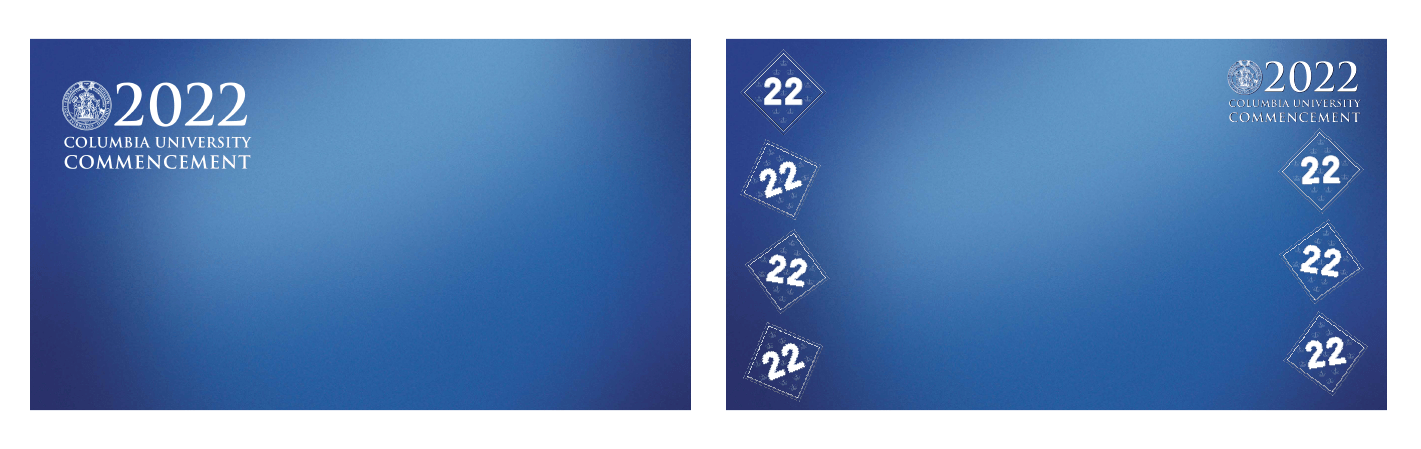 2022 Columbia University virtual commencement backgrounds for zoom