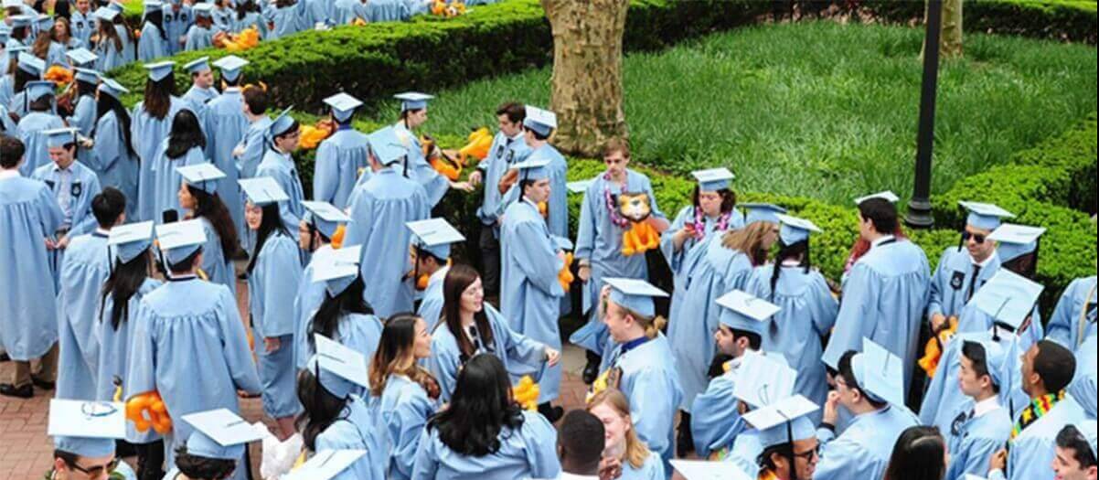 Columbia students gathering | students assembly during Graduation Ceremony