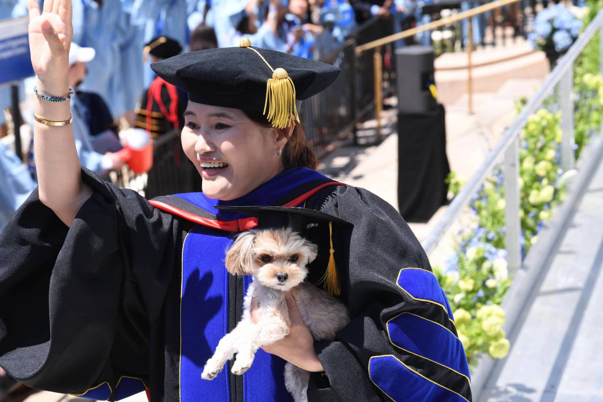 Columbia University Faculty marching in the Commencement Procession